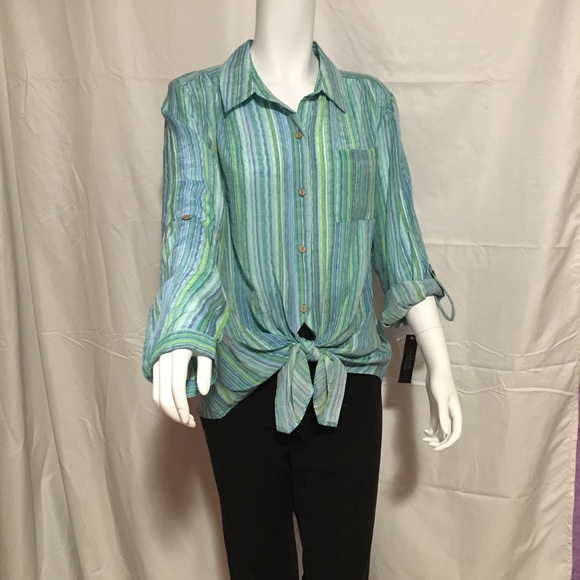 Zac and Rachel striped shirt - Picture 2 of 12